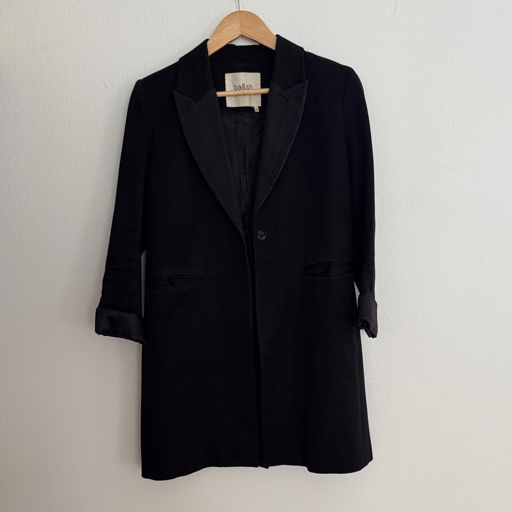 Ba&sh Classic Black Coat
